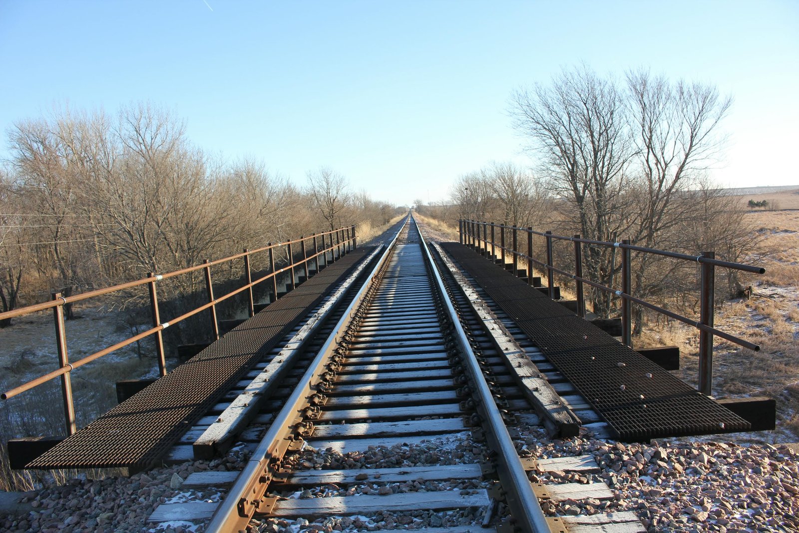 Looking east